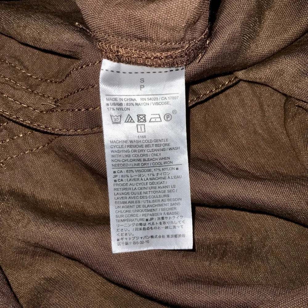 Banana Republic brown safari style dress - Picture 4 of 5